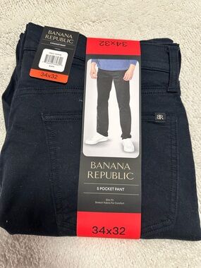 Banana Republic Slim 5-Pocket Jeans - Black